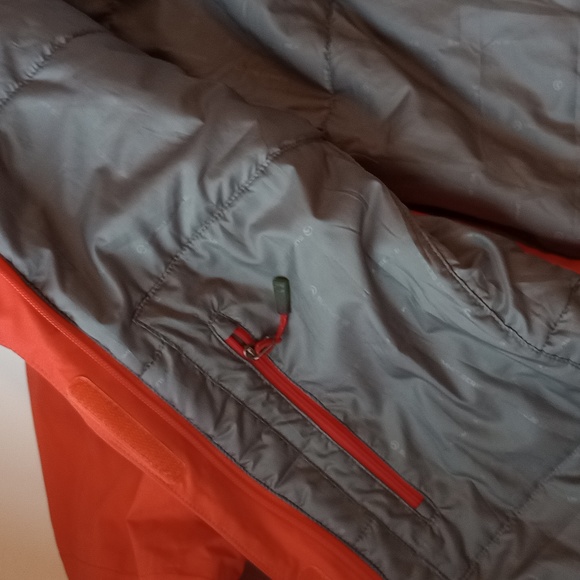 The North Face Summit Series HYVENT Alpha PRIMALOFT Hooded Orange Jacket Large - Picture 11 of 17